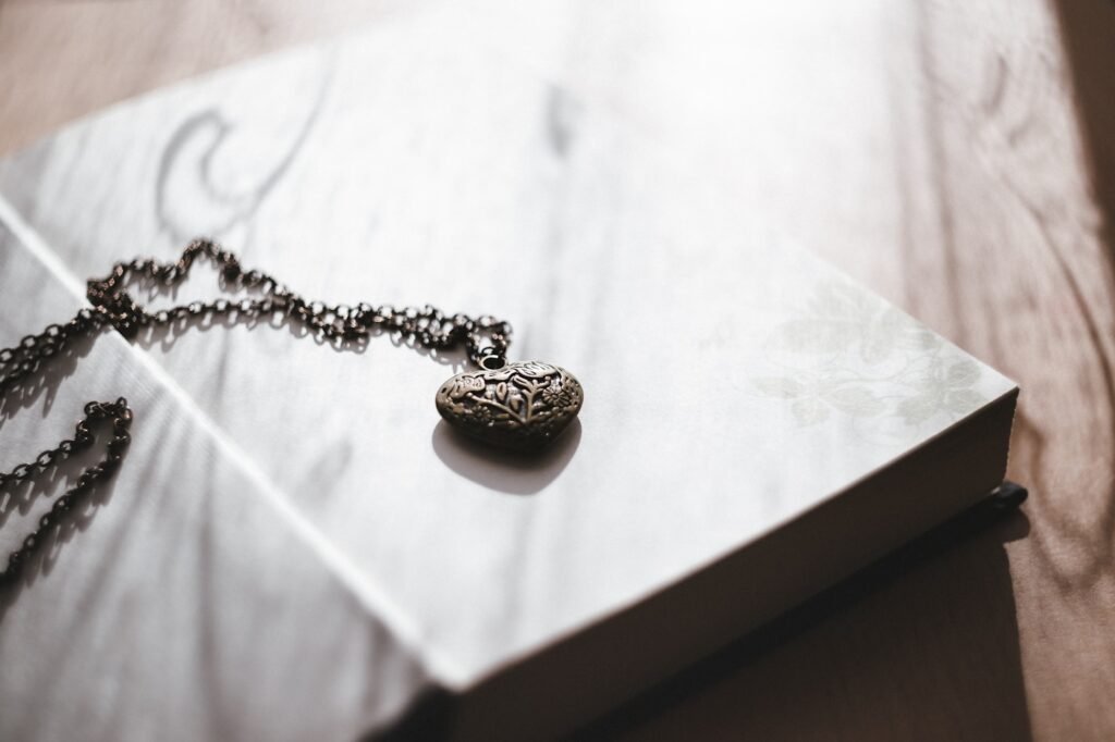 Engraved silver locket commission