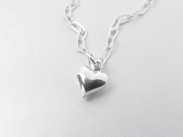 Silver heart jewelry gift piece