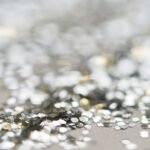 Silver glitter decorative texture