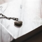 Silver locket necklace gift